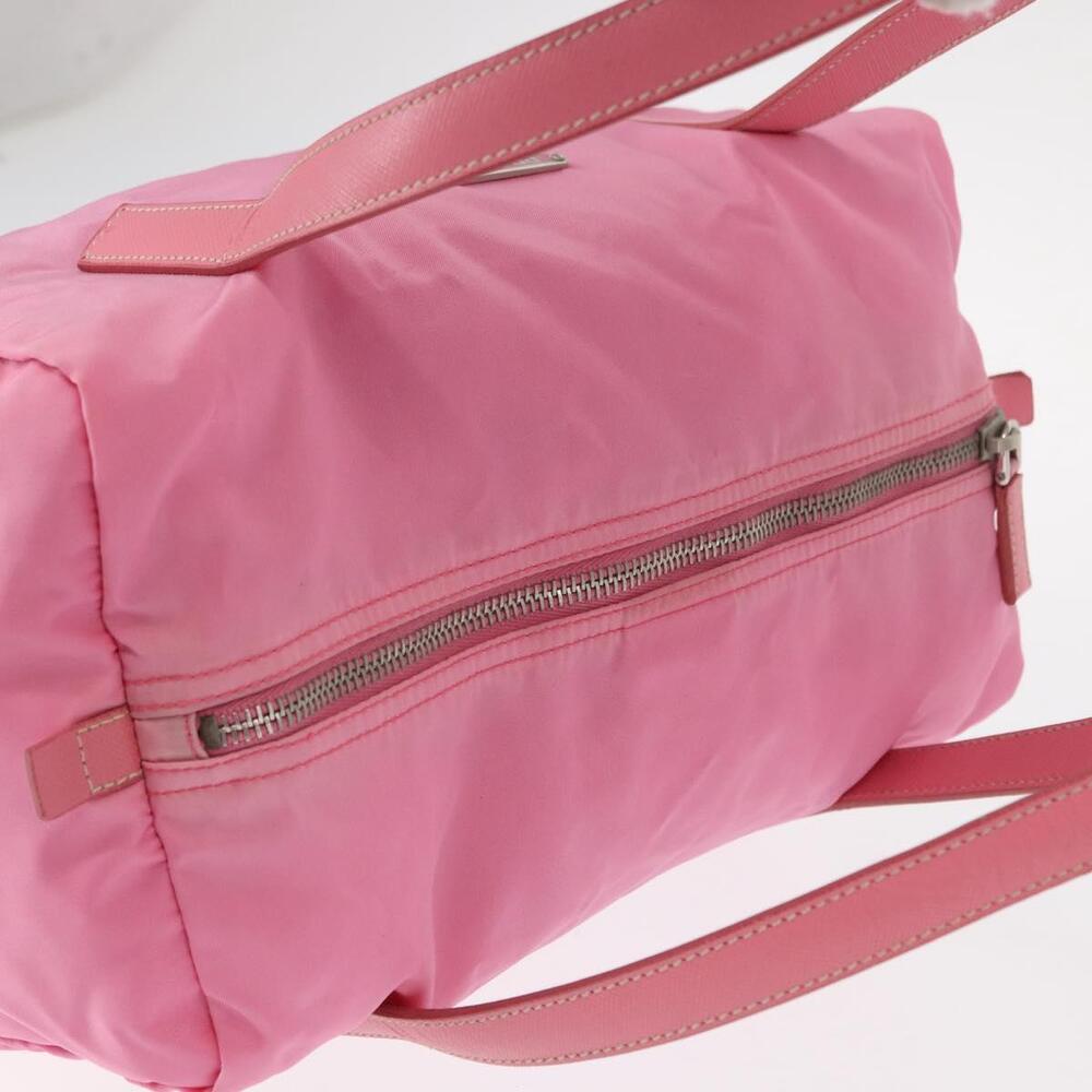 PRADA Hand Bag Nylon Pink Silver Auth 154369 - Picture 7 of 16